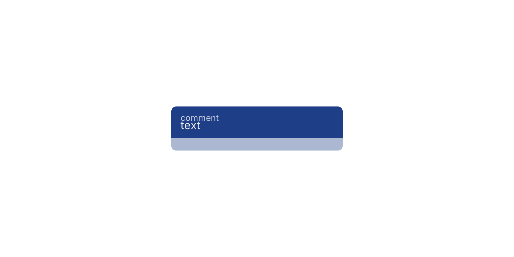 Studio canvas example for the text block: typical wiring for text.